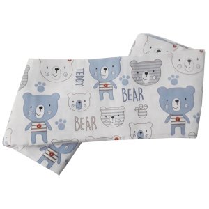 Κουβέρτα-Πάνα Μουσελίνα 120x120cm Kikka Boo Bear Blue