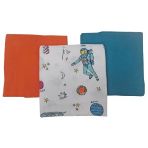 Κουβερτάκια Σετ 3τμχ 75x80cm Kikka Boo Planets