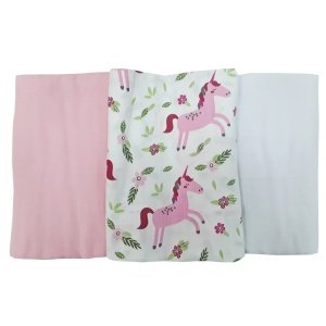 Κουβερτάκια Σετ 3τμχ 120x120cm Kikka Boo Unicorn
