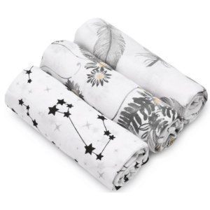 Πάνες Muslin 3τμχ 70x80cm Sensillo Grey