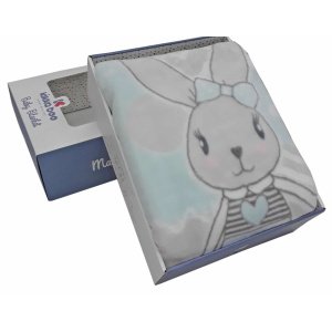 Κουβέρτα Κούνιας 110x140cm Rabbits Kikka Boo Blue
