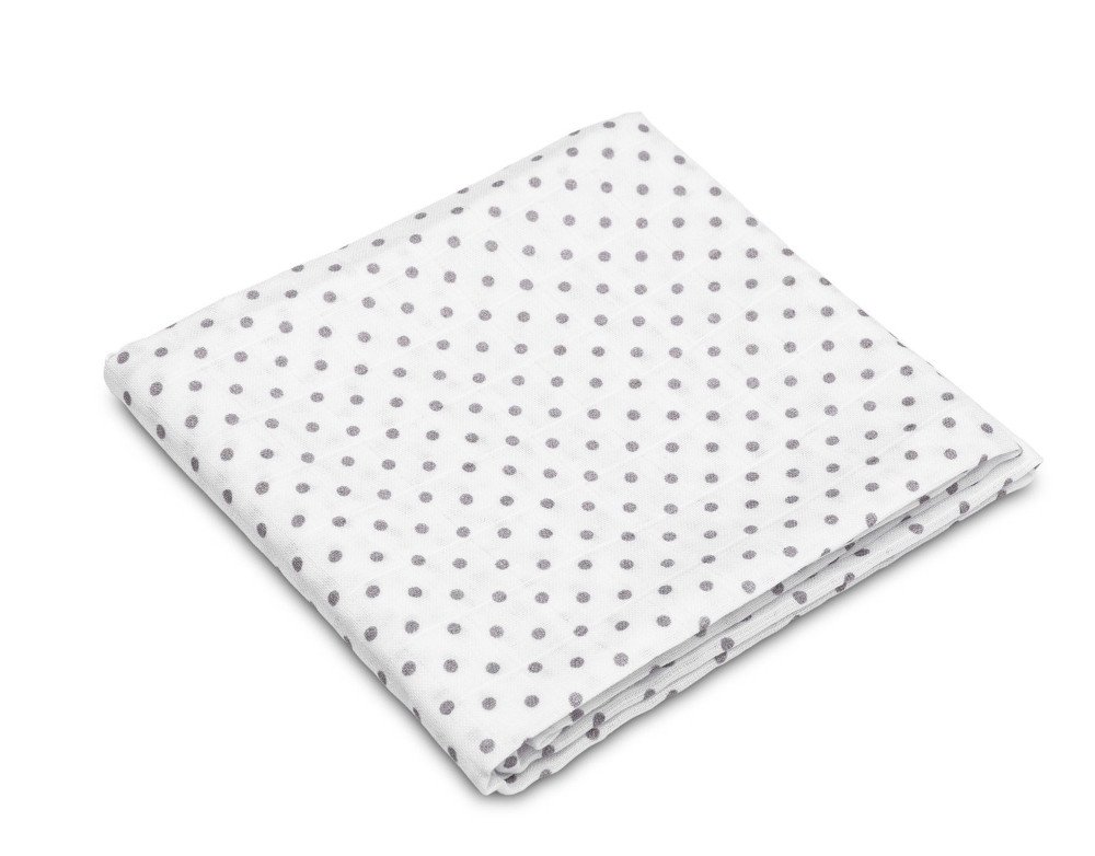 Πάνα Μuslin 70x80cm Sensillo Grey Dots Poua