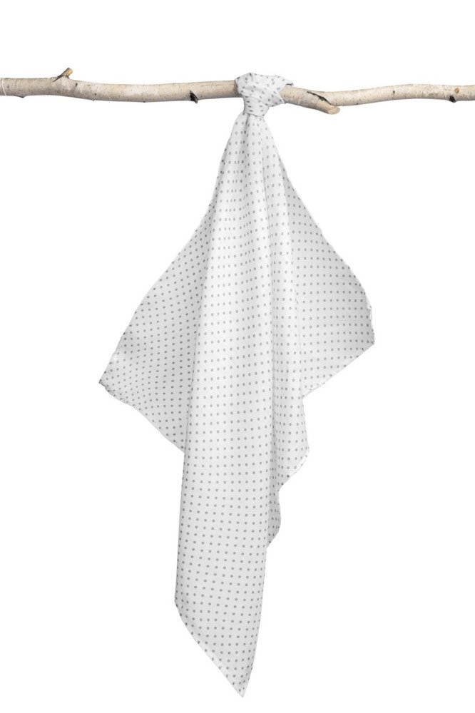 Πάνα Μuslin 70x80cm Sensillo Grey Dots Poua - Image 2