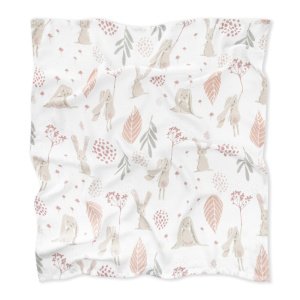 Πάνα Μουσελίνα από Μπαμπού 75x75cm Bunny New Colors