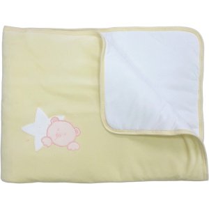 Κουβέρτα-Παπλωματάκι 85x85cm Beboulino Teddy Yellow