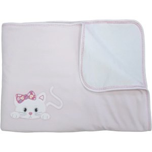 Κουβέρτα-Παπλωματάκι 85x85cm Beboulino Kitty Pink
