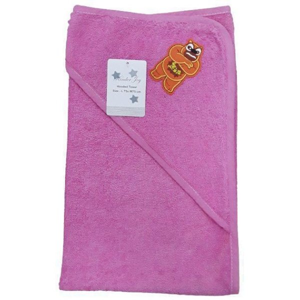 Μπουρνουζοπετσέτα με Κουκούλα 75x75cm Beboulino Angry Pink Fr