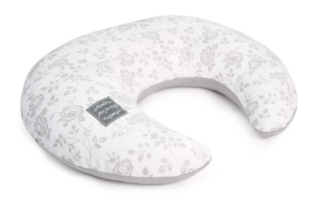 Μαξιλάρι Θηλασμού & Εγκυμοσύνης 43x50cm For Baby Beboulino Grey Flowers