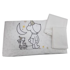 Σετ Κούνιας 3τμχ με Κέντημα Little Dreamer Stars Kikka boo