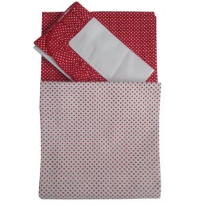 Σετ Σεντόνια 2τμχ 95x150cm με Μαξιλαροθήκη Beboulino Red poua