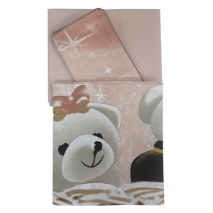 Σετ Σεντόνια 2τμχ 95x150cm με Μαξιλαροθήκη Beboulino Beige Dream