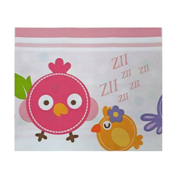 Σεντόνι Λίκνου 60x100cm Beboulino Pink Lovely Birds