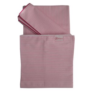 Σεντόνια 2τμχ 95x150cm με Μαξιλαροθήκη Beboulino Rige Lines Pink