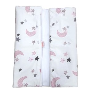 Σελτεδάκι Βαμβακερό 50x80cm Beboulino Pink Moon Stars