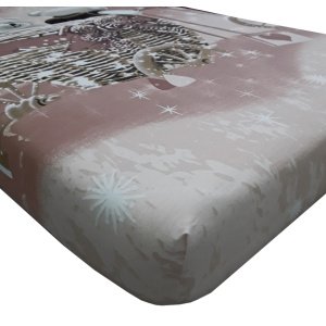 Σεντόνι Κούνιας με Λάστιχο 60x120cm Beboulino Beige Dreams