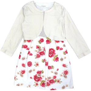 Φόρεμα Αμάνικο με Μπολερό Μακρυμάνικο Floral