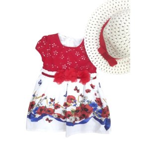 Φόρεμα με Καπέλο Red Poppy