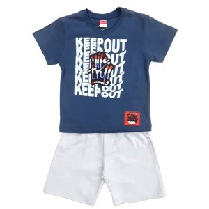 Μπλουζάκι Καλοκαιρινό με Σορτσάκι Joy Keep Out