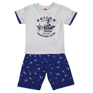 Μπλουζάκι Καλοκαιρινό με Σορτσάκι Joy Sailor Blue