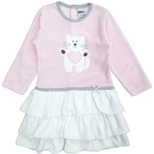 Φόρεμα Μακρυμάνικο Baby Girl Pink Cat