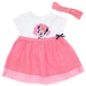 Φόρεμα με Κορδέλα White Pink Minnie