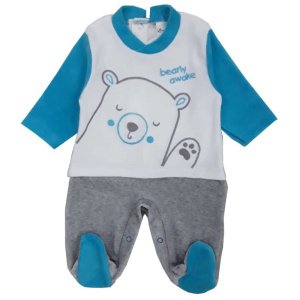 Φορμάκι Μακρυμάνικο Βελουτέ Deo Beboulino Light Blue