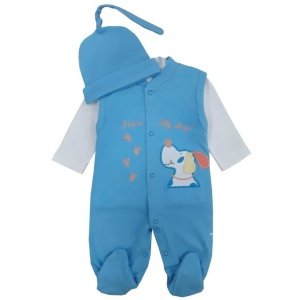 Φορμάκι Φανελάκι και Σκουφάκι 3m (62cm) Beboulino Turquoise
