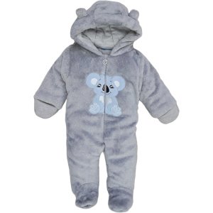 Φόρμα Εξόδου Βελουτέ με Κουκούλα Grey Koala