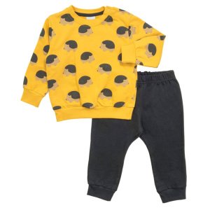 Σετ Φόρμα Φούτερ Mustard Allover Blue Funky