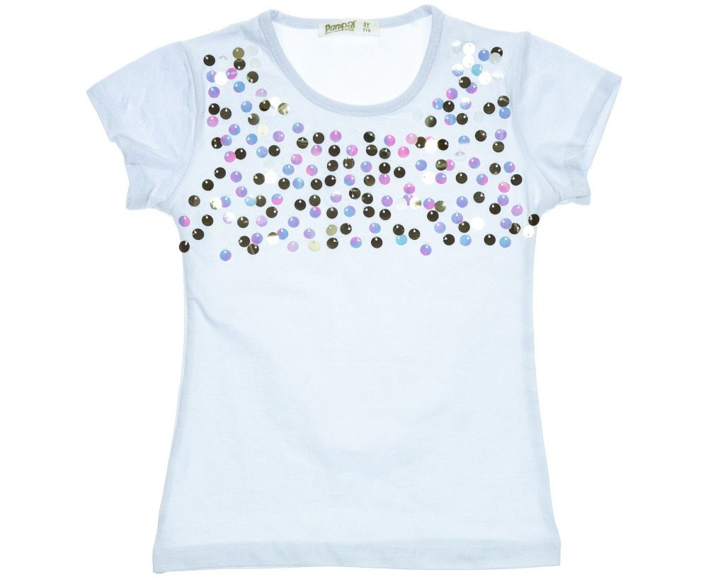 Σετ Μπλούζα και Κολάν Κάπρι 6Y Pampal Bespangle in White - Image 2