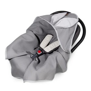 Κουβέρτα Βόλτας Πικέ με Υποδοχές 78x78cm Beboulino For Baby Graphiti