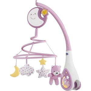 Carouzel Μουσικό Περιστρεφόμενο 3σε1 Next 2 Dream Mobile Chicco Pink