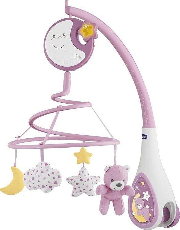 Carouzel Μουσικό Περιστρεφόμενο 3σε1 Next 2 Dream Mobile Chicco Pink