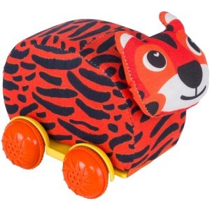 Λούτρινα Ζωάκια με Ρόδες Διακάκης Luna Toys Tiger