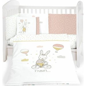 Προίκα Κούνιας 6τμχ 70x140cm Kikka Boo Rabbits in Love