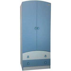 Ντουλάπα Δίφυλλη Premium Beboulino White Blue