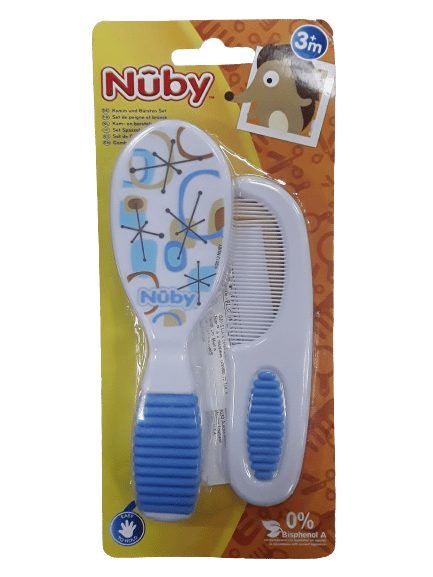 Βούρτσα και Χτένα Nuby Blue