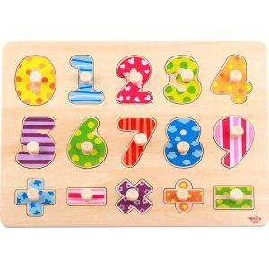 Puzzle Σφηνώματα 16τμχ Ξύλινο Αριθμοί Tooky Toys TY