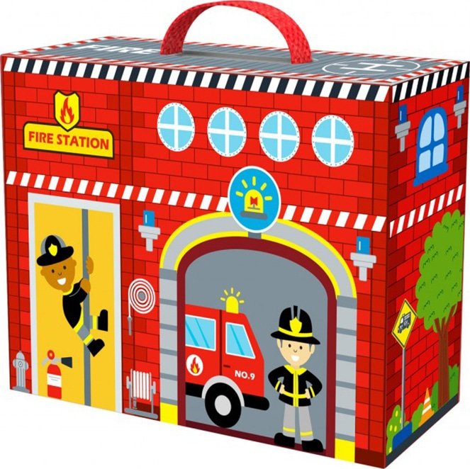 Πυροσβεστικός Σταθμός Ξύλινος Tooky Toys TY - Image 3