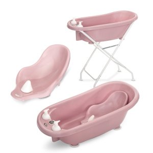 Μπανάκι Βρεφικό με Βάση και Θερμόμετρο 88cm Lorelli Nordic Pink