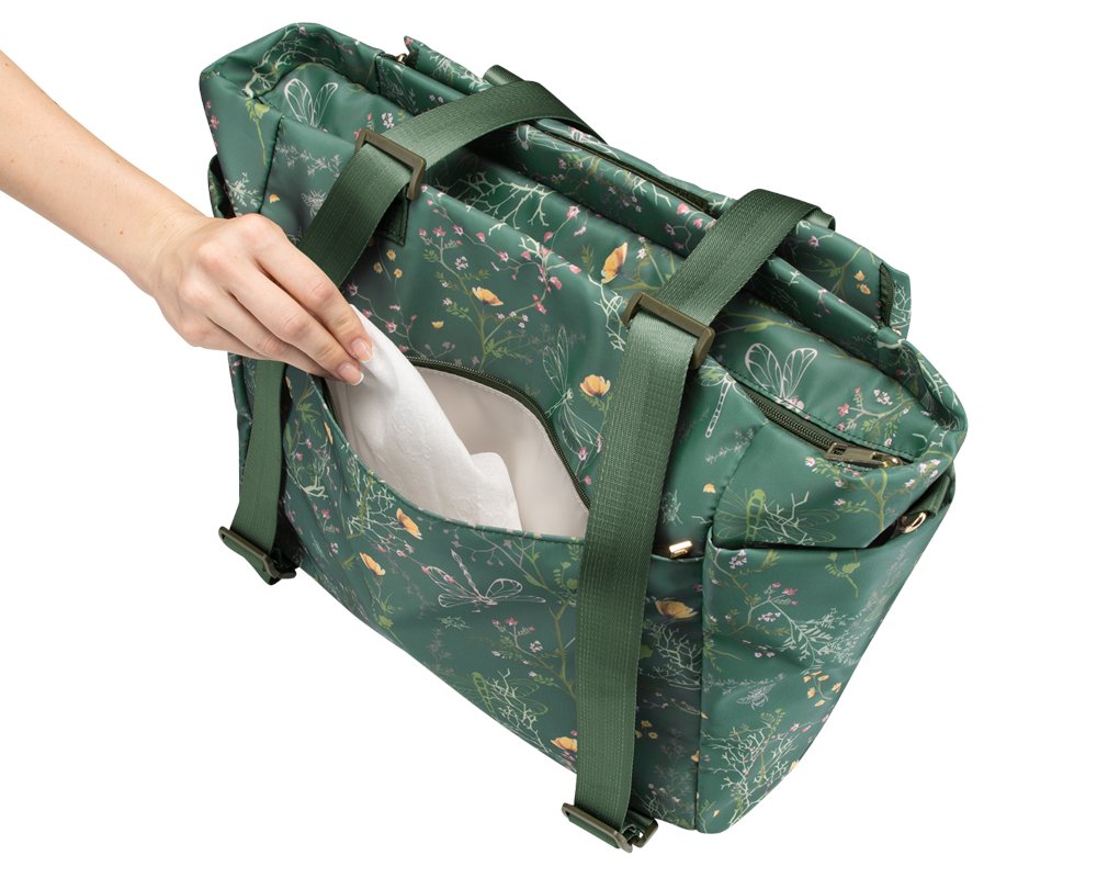 Τσάντα Μαμάς με Αλλαξιέρα Florence Kikka boo Secret Garden Green - Image 5