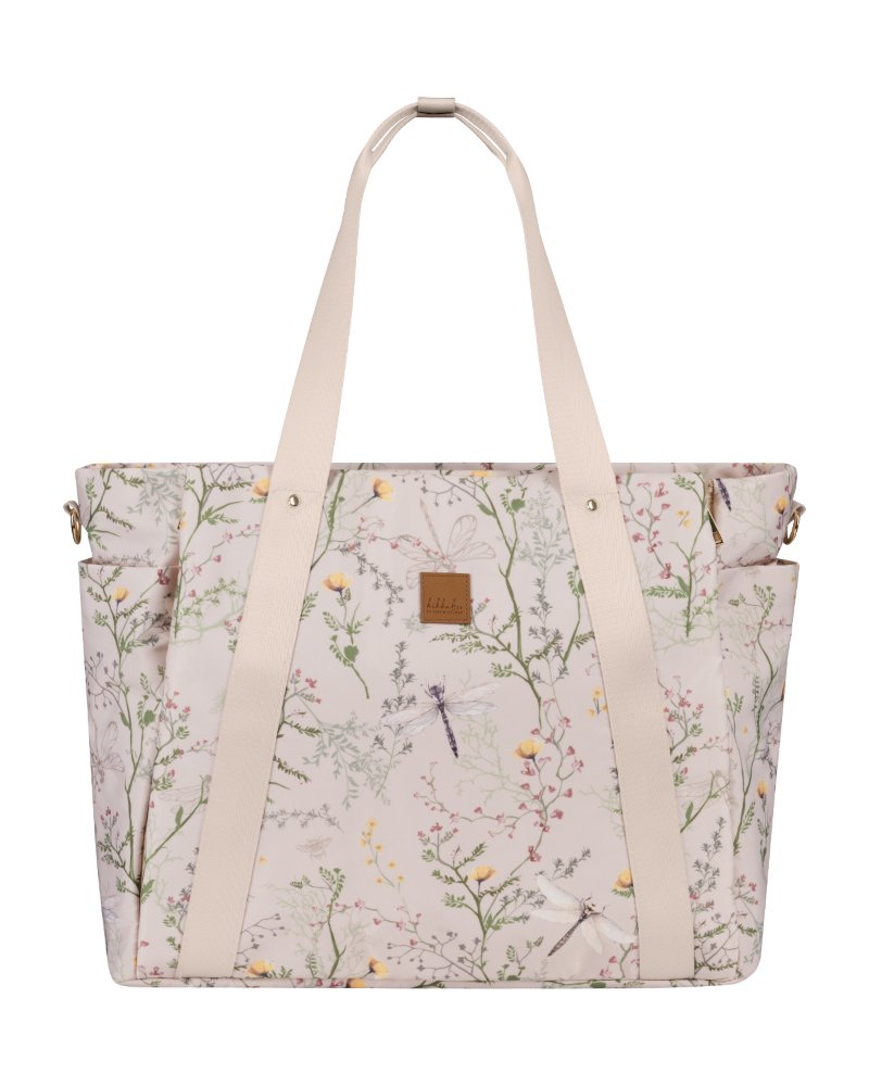 Τσάντα Μαμάς με Αλλαξιέρα Florence Dreamy Fields Kikka boo Secret Garden Beige