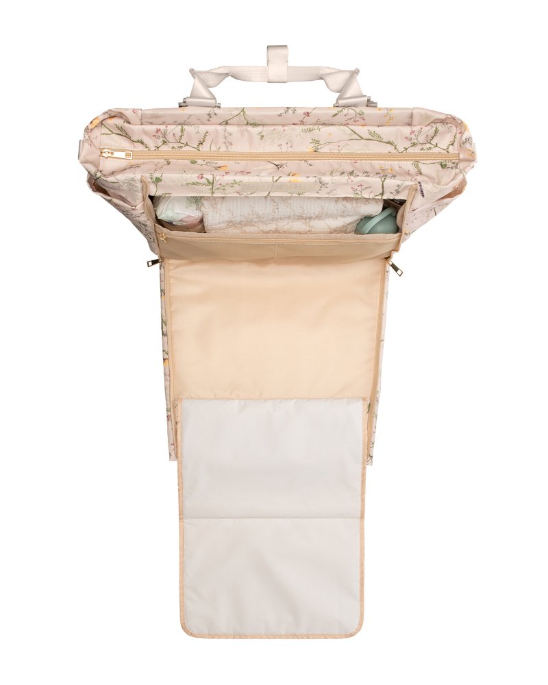 Τσάντα Μαμάς με Αλλαξιέρα Florence Dreamy Fields Kikka boo Secret Garden Beige - Image 4