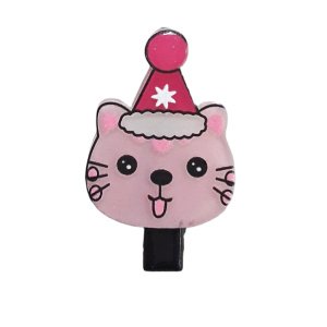 Κλιπ Μαλλιών Xmas Cat