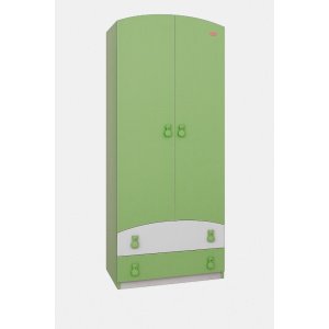 Ντουλάπα Δίφυλλη Premium Beboulino White Green