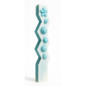 Χειροποίητη Αρωματική Λαμπάδα Shells Blue