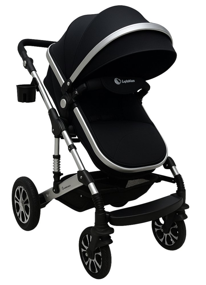 Πολυκαρότσι Μετατρεπόμενο 3σε1 με Car Seat 0-13kg Nesna Beboulino Black 2025 - Image 2