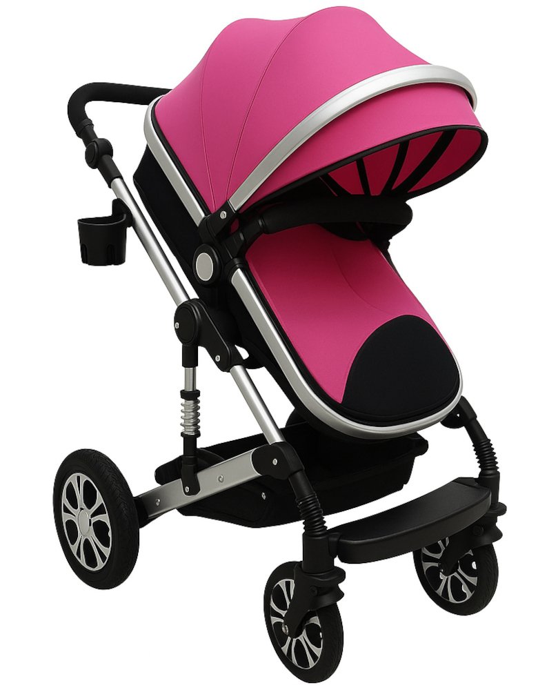 Πολυκαρότσι Μετατρεπόμενο 3σε1 με Car Seat 0-13kg Nesna Beboulino Black Fuschia 2025 - Image 2