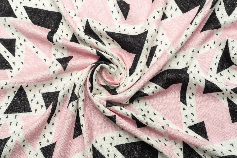 Πανά 75x75cm Bamboo Sensillo Pink Triangle - Image 3