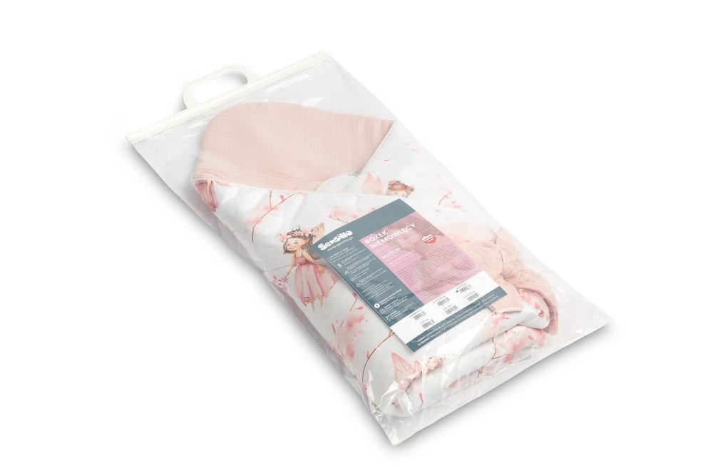 Υπνόσακος-Φάκελος 75x75cm Muslin Sensillo Pink Fairy - Image 3